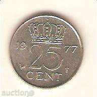 Netherlands 25 cents 1977
