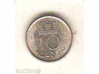 Холандия  10  цента    1962 г.