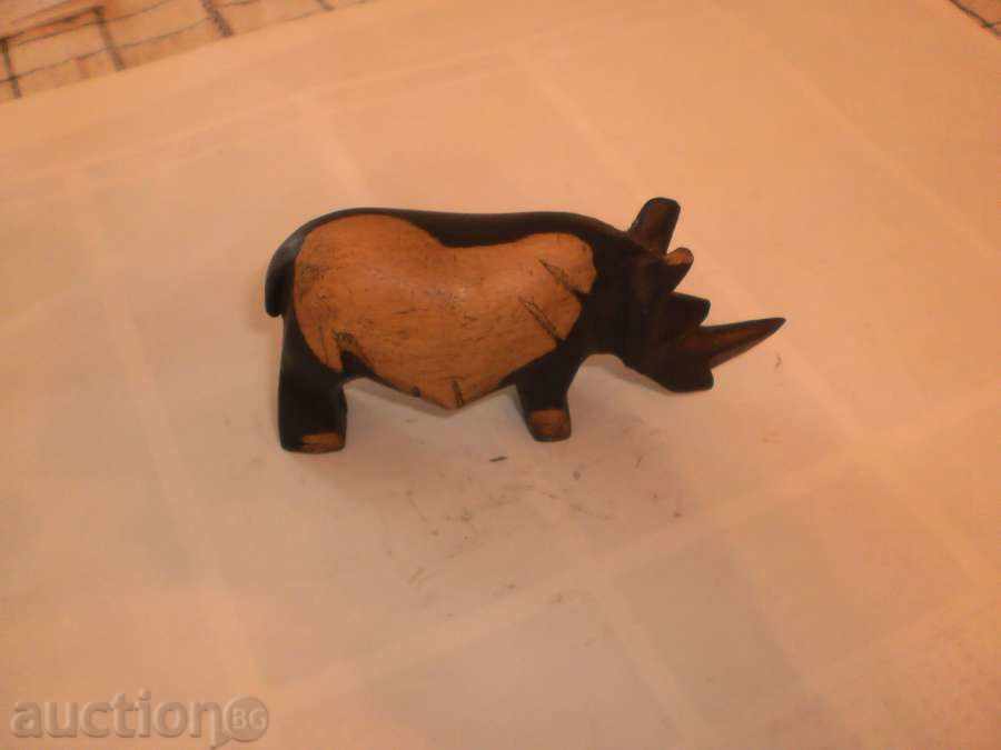 Auction Rhino-small figure of ebony Auction Rhino-small figure of ebony