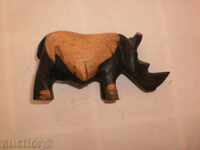 Rhino-small figure of ebony
