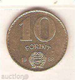 Ungaria 10 forint 1988