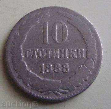 10 cenți 1888.