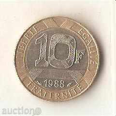 10 franci Franta 1988