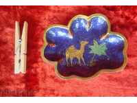 Μοναδικό τασάκι ορειχάλκινης τέχνης ή προφορά/κέλυφος, κέλυφος/