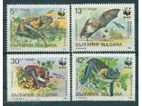 3760 Βουλγαρία 1989 - WWF προστασία της άγριας ζωής - νυχτερίδες **