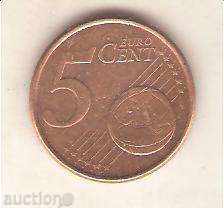 Финландия  5  евроцента  2001 г.