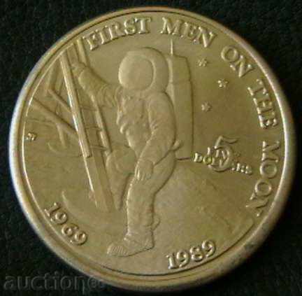 5 δολάρια το 1989 Νησιά Μάρσαλ