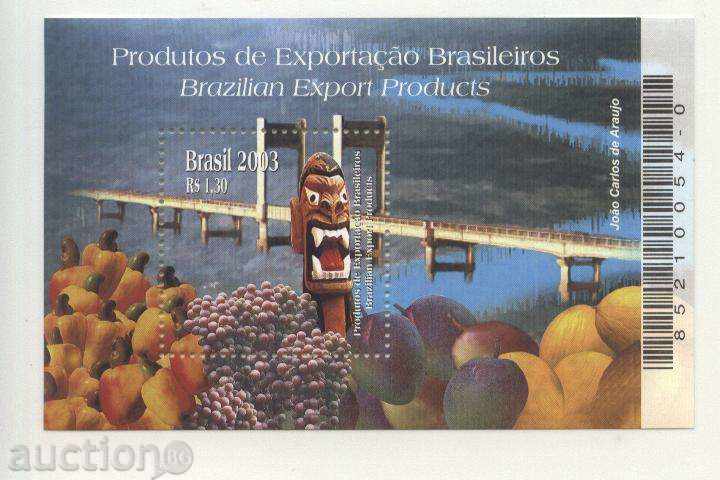 Pure Block Export of Products 2003 from Brazil