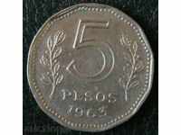 5 πέσο 1963, Αργεντινή