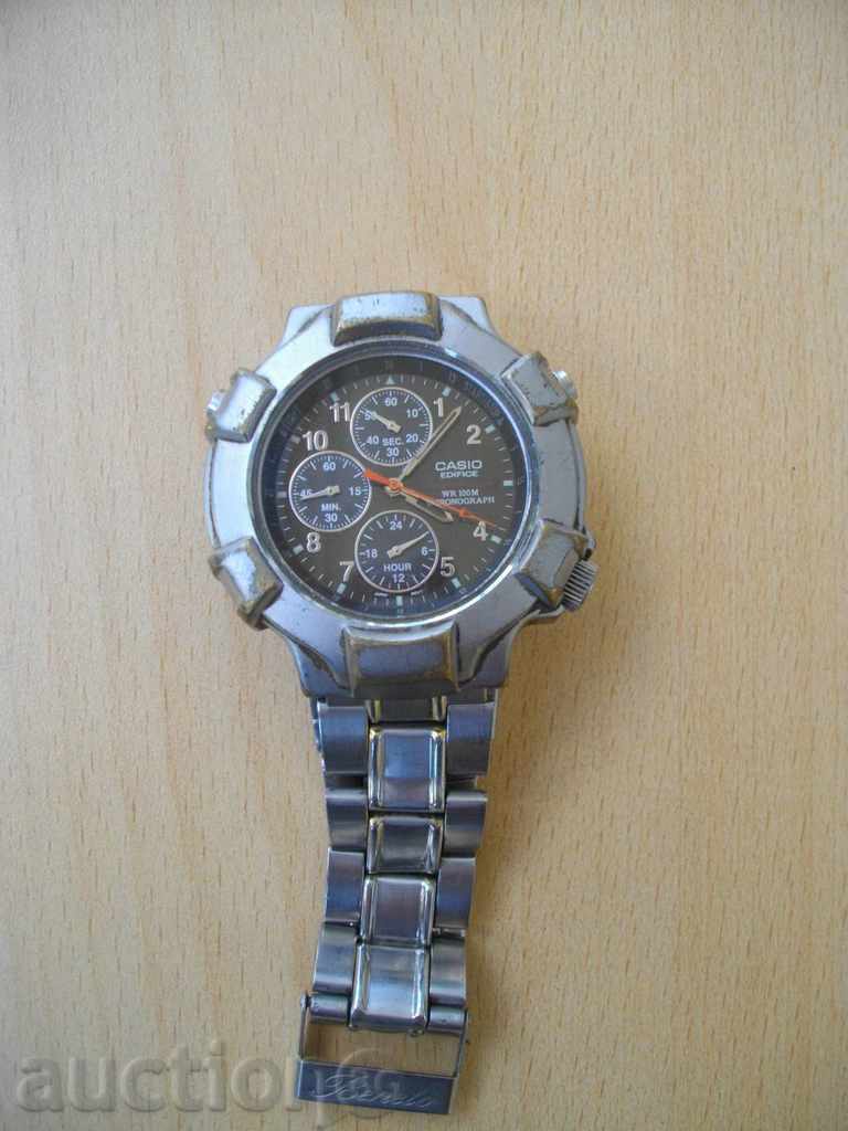 Часовник за ръка - кварцов "CASIO" - хронограф - работещ