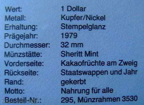 Licitație 1979 $ de 1 FAO, Trinidad și Tobago