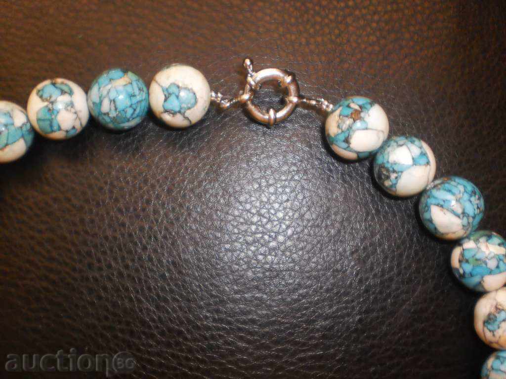 Gerdane from blue turquoise-glued pieces - 5