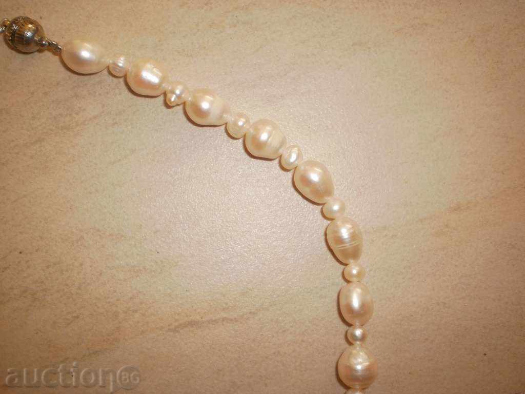 Gerdane of cultivated white river pearls - two sizes with price 51.00 BGN | € 26.08 Gerdane of cultivated white river pearls - two sizes with price 51.00 BGN | € 26.08