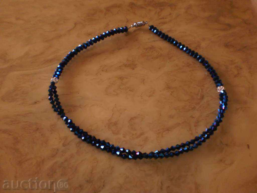 Колие от стъклена мъниста-турско синьо с цена 19.00 лв. | € 9.71 Колие от стъклена мъниста-турско синьо с цена 19.00 лв. | € 9.71