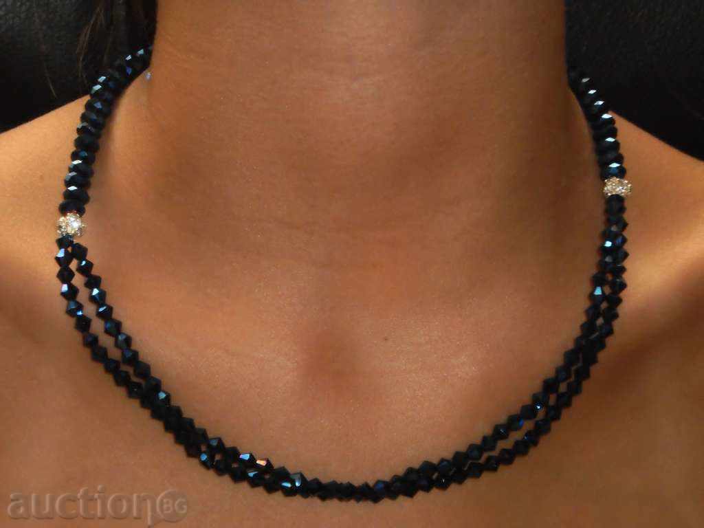 Доставка на Колие от стъклена мъниста-турско синьо Доставка на Колие от стъклена мъниста-турско синьо