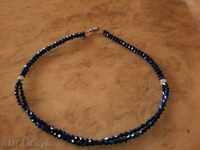 Glass beads necklace-Turkish blue