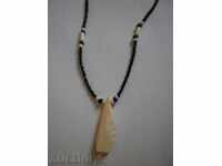 Necklace with camel bone in grunge style-2