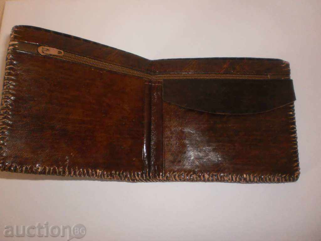 Men's snakeskin leather portfolio - luxurious, dark brown with price 105.00 BGN | € 53.69 Men's snakeskin leather portfolio - luxurious, dark brown with price 105.00 BGN | € 53.69