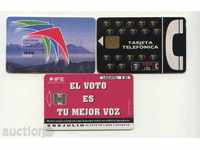 3 phone cards - Spain, Slovakia, Mexico - Lot 61