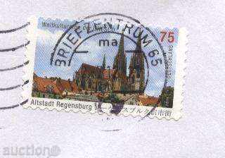Traveled envelope bearing the UNESCO 2011 cathedral from Germany with price 0.60 BGN | € 0.31 Traveled envelope bearing the UNESCO 2011 cathedral from Germany with price 0.60 BGN | € 0.31