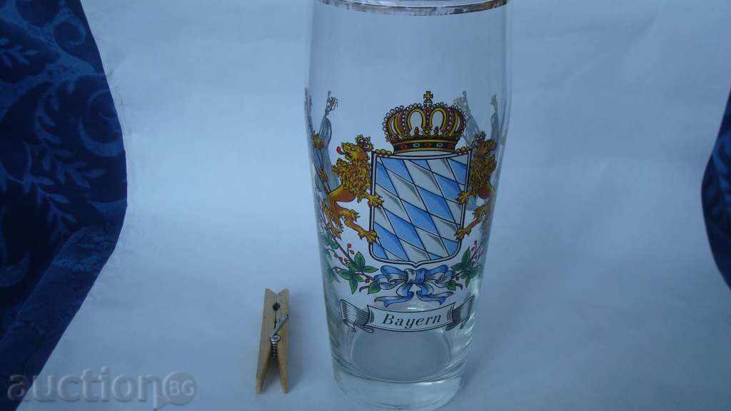 Чаша, халба за бира, рисунка емблема на BAYERN