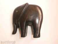 Elephant figura mai mici de abanos-4