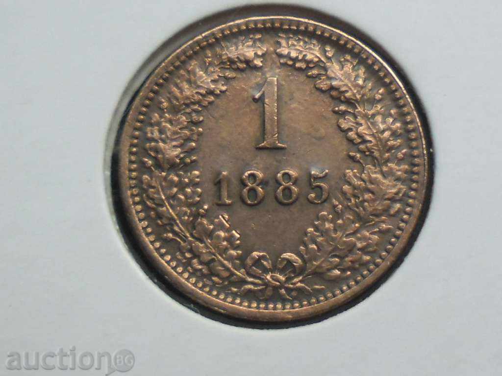 1 CROSSER 1885 RED COINS COURIER DEFECT