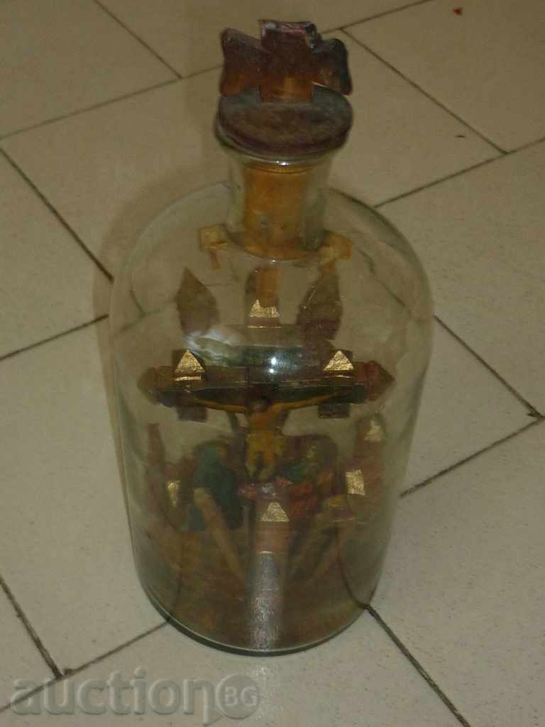 Ancient religious bottle of art