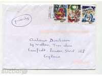 Călătorit plic cu timbre din Țările de Jos 2000