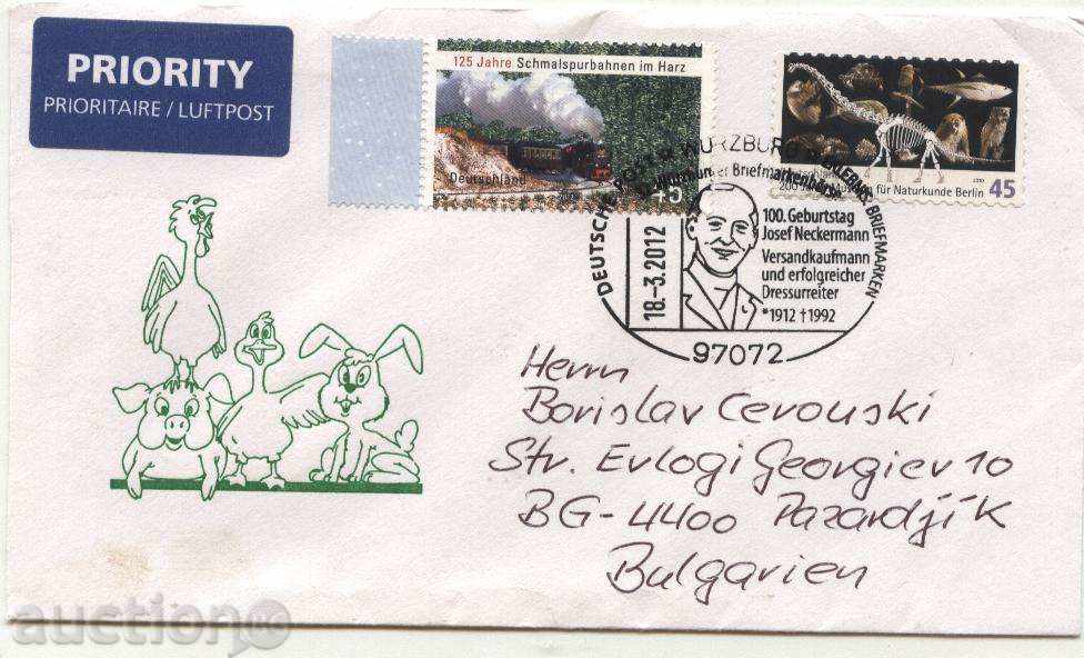 plic Patuval cu timbre din Germania