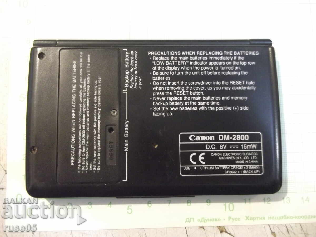 Organizer '' CANON - DM - 2800 '' - 6