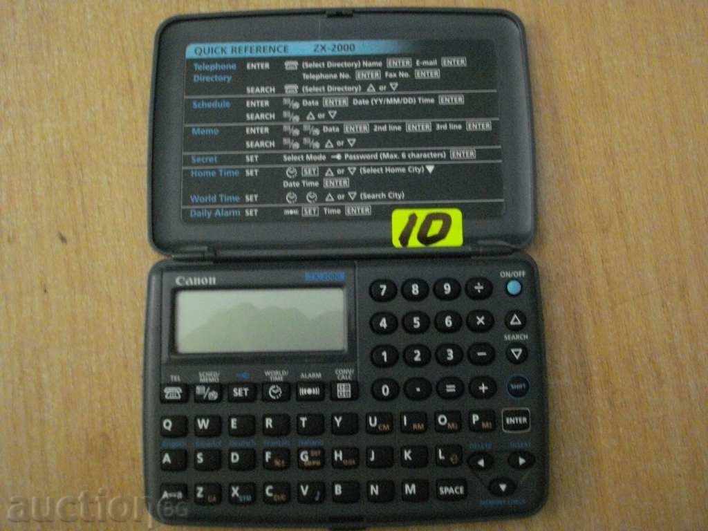 Organizer '' CANON - ZX - 2000 '' - 1