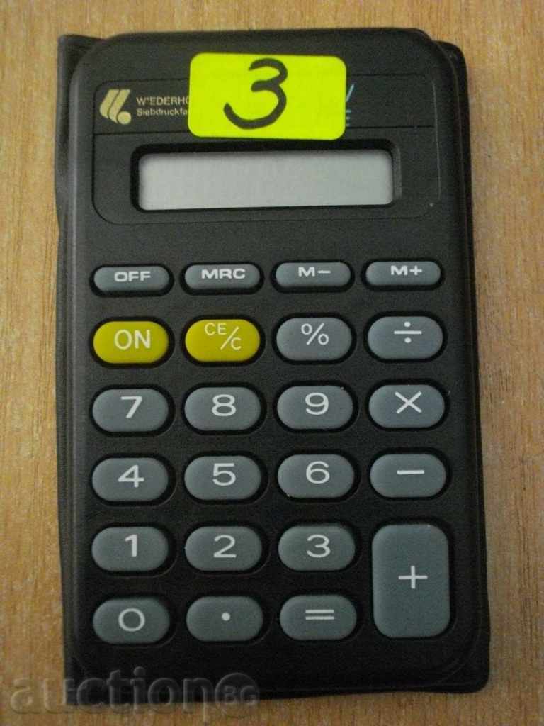 Calculator '' W 'EDERHO' '