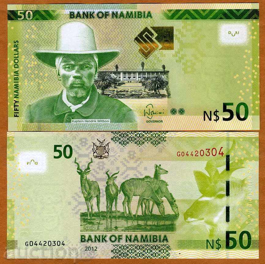 +++ NAMIBIA 50 DOLLARS 2012 UNC +++