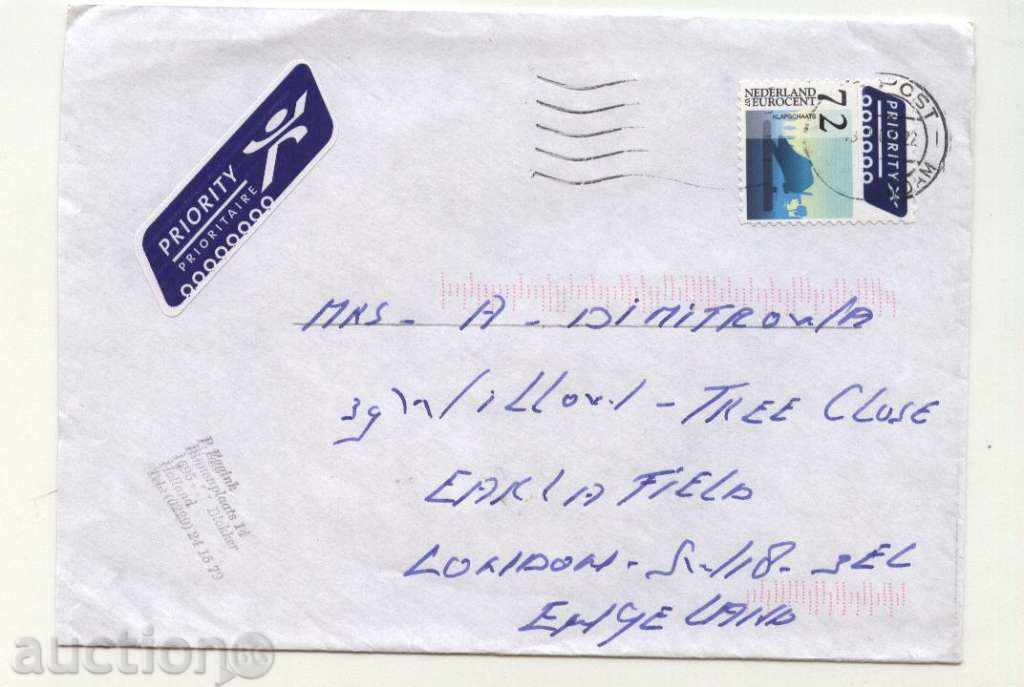 Traveled 2007 envelope from the Netherlands