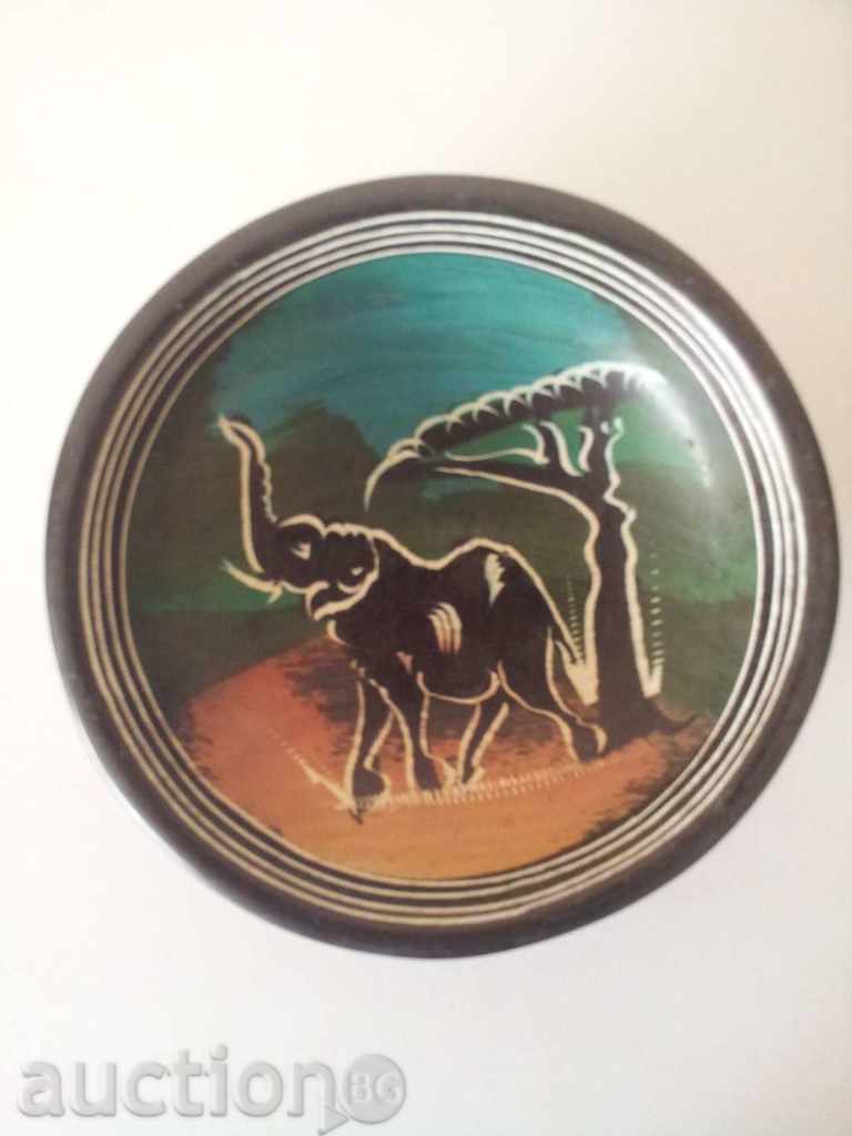 Decorative bowl of soapstone-BIG 5-elephant, see price-3