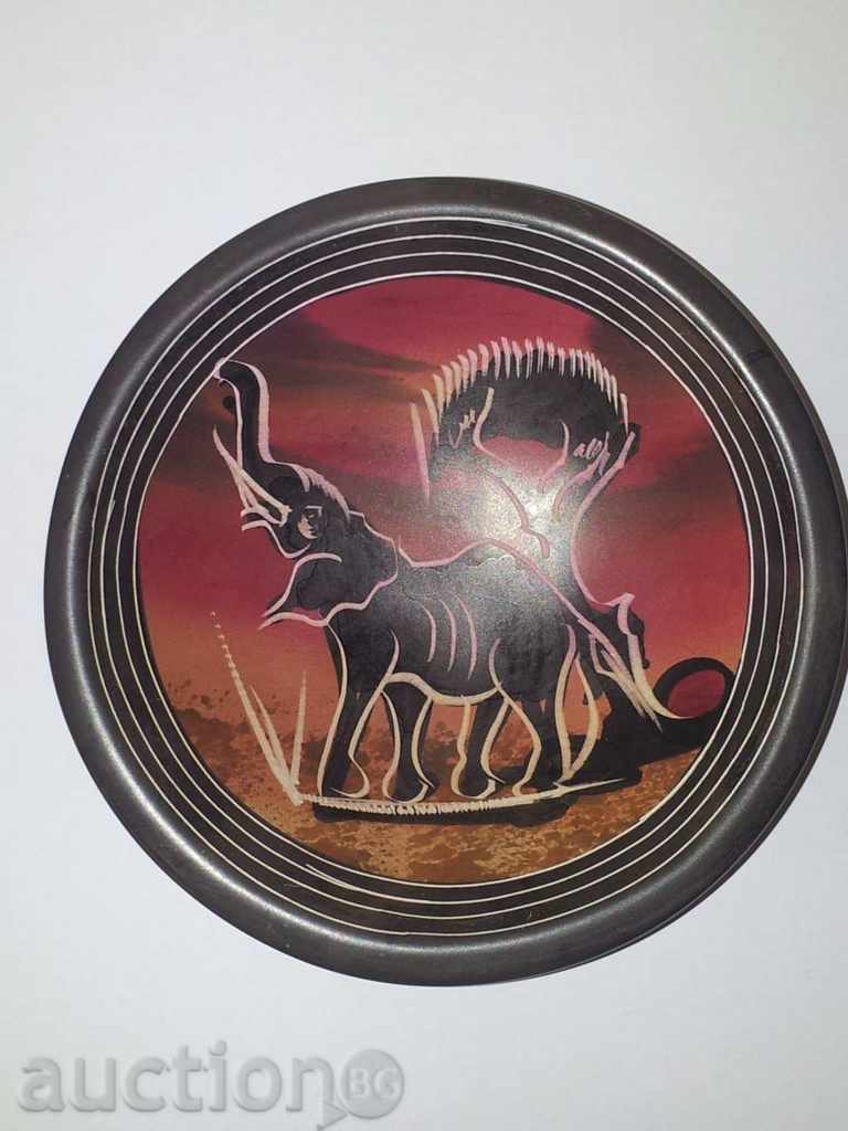Decorative bowl of soapstone-BIG 5-elephant, see price-4