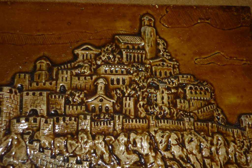 Gypsum bas-relief of Tsarevgrad Turnovo - 5 Gypsum bas-relief of Tsarevgrad Turnovo - 5