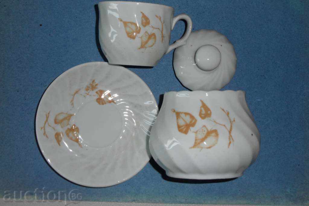 COFFEE SET - 6 cups, 6 saucers and sugar bowl - new