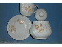 SERVICE for coffee - 6 cups, 6 plates and sugar bowl - new