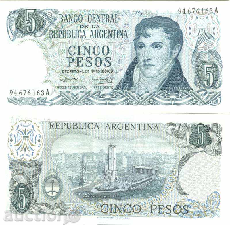 Zorbas LICITAȚII ARGENTINA 5 Peso UNC
