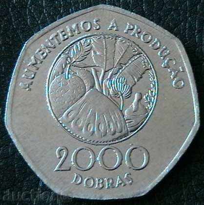 2000 Dobras 1997, Sao Tome and Principe