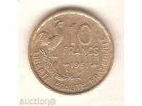 +Франция  10  франка  1951 г. В