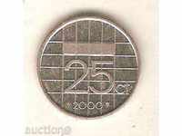 +Холандия  25 цента    2000 г.