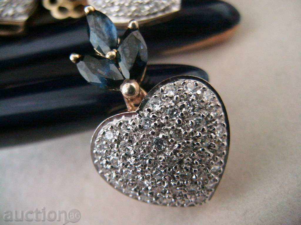 SET LUXOS: CERCEI și PENDANTIV cu SAFIR, ARGINT 925 cu preț 397.00 BGN | € 202.98 SET LUXOS: CERCEI și PENDANTIV cu SAFIR, ARGINT 925 cu preț 397.00 BGN | € 202.98