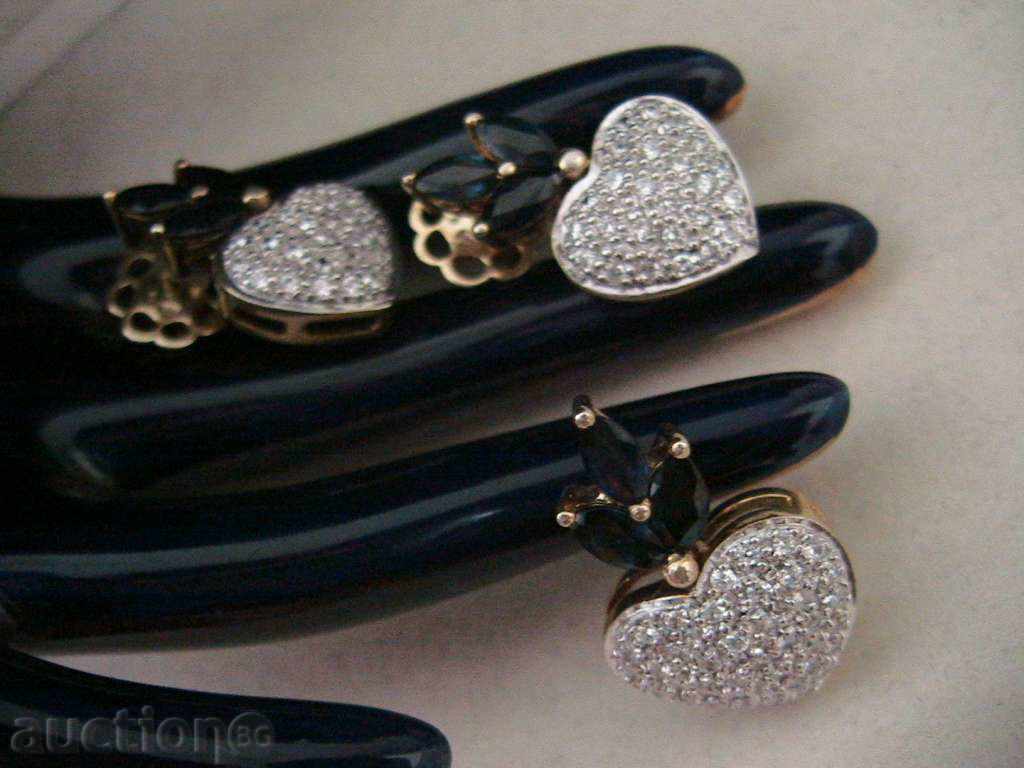 Licitație SET LUXOS: CERCEI și PENDANTIV cu SAFIR, ARGINT 925 Licitație SET LUXOS: CERCEI și PENDANTIV cu SAFIR, ARGINT 925