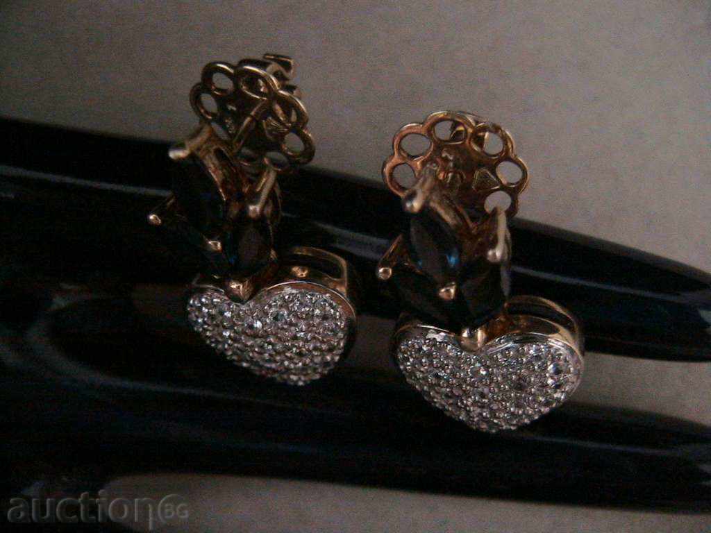 SET LUXOS: CERCEI și PENDANTIV cu SAFIR, ARGINT 925 - 5 SET LUXOS: CERCEI și PENDANTIV cu SAFIR, ARGINT 925 - 5