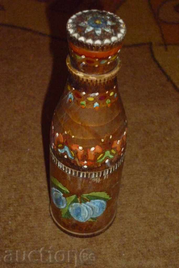 Pyrographic wooden bottle - advertising with price 68.00 BGN | € 34.77 Pyrographic wooden bottle - advertising with price 68.00 BGN | € 34.77