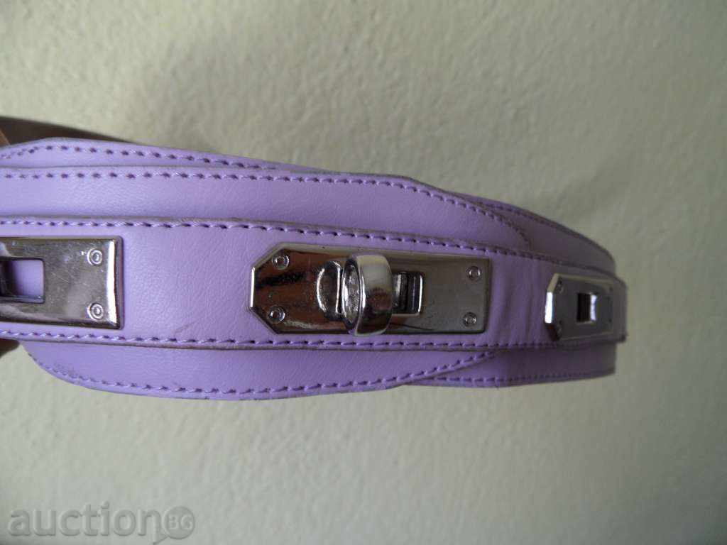 Belt for ladies in lila with DjKv padlock with price 19.99 BGN | € 10.22 Belt for ladies in lila with DjKv padlock with price 19.99 BGN | € 10.22