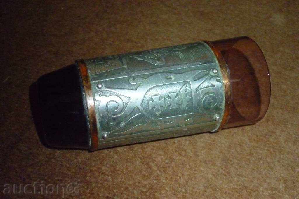 Polish vase - metal and glass - 6 Polish vase - metal and glass - 6